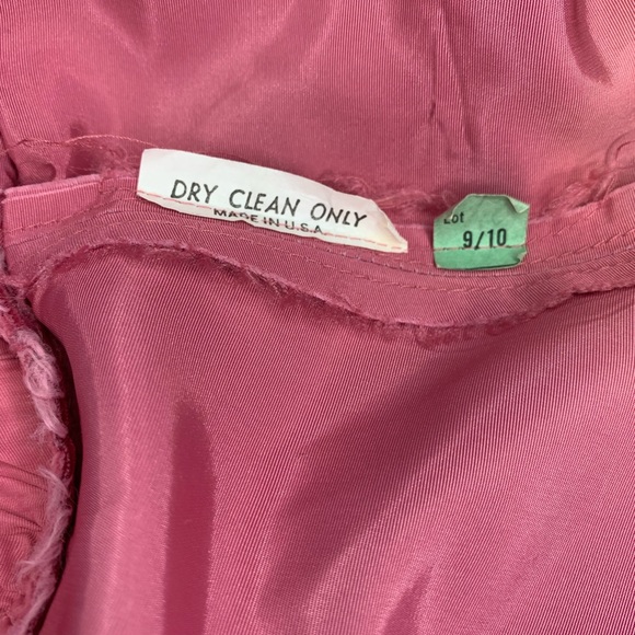 70’s Vintage Pink Women’s Prom Dress Size 9/10 - Picture 13 of 15